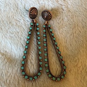 NWOT faux turquoise earrings